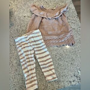 Jessica Simpson outfit matching set 3-6 months